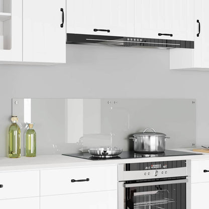 vidaXL Kitchen Backsplash 2 pcs Transparent 80 x 40 cm Tempered Glass 1