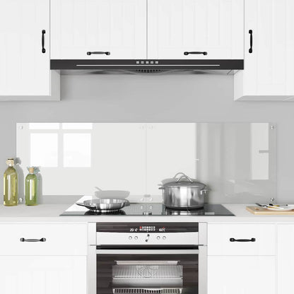 vidaXL Kitchen Backsplash 2 pcs Transparent 80 x 50 cm Tempered Glass 3