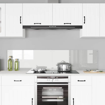 vidaXL Kitchen Backsplash 2 pcs Transparent 90 x 40 cm Tempered Glass 3