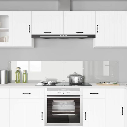 vidaXL Kitchen Backsplash 2 pcs Transparent 100 x 40 cm Tempered Glass 3