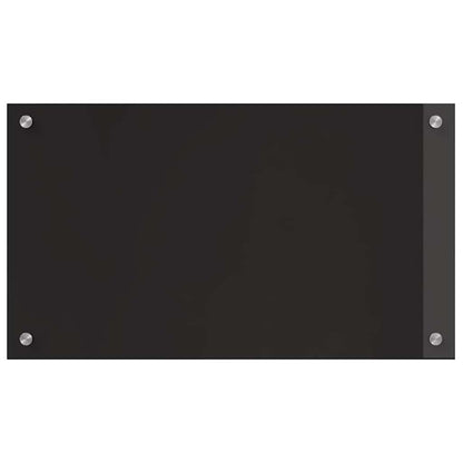 vidaXL Kitchen Backsplash 2 pcs Black 70 x 40 cm Tempered Glass 4