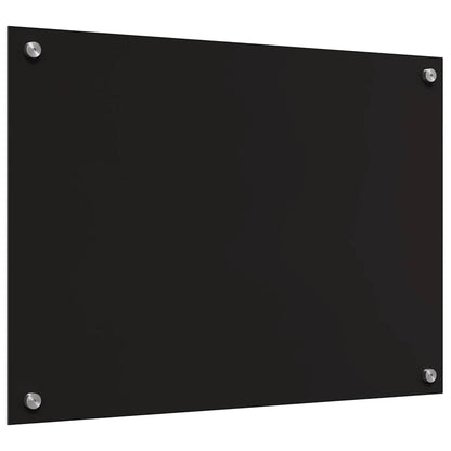 vidaXL Kitchen Backsplash 2 pcs Black 70 x 50 cm Tempered Glass 6