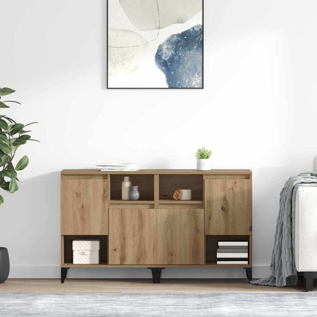 Sideboards 60x35x70 cm Engineered Wood 2 pcs Artisan oak