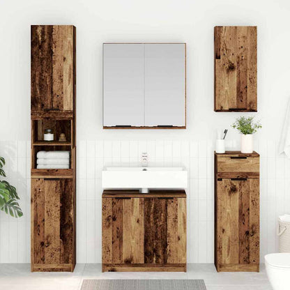 Bathroom Cabinet Engineered Wood Old