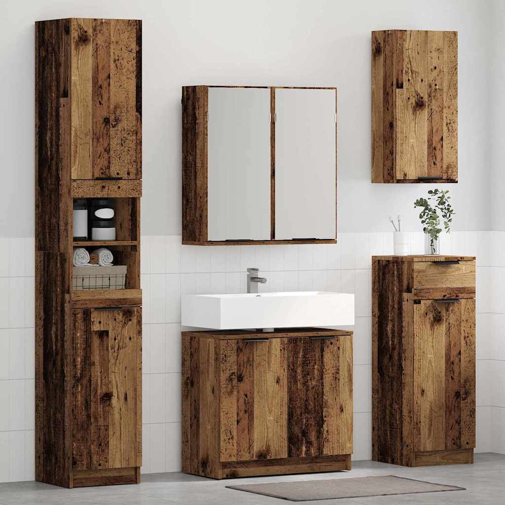 Bathroom Cabinet Engineered Wood Old