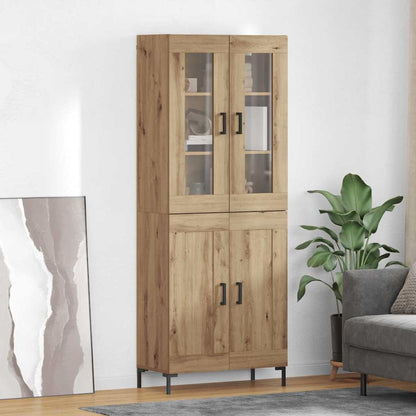 Highboard 69.5x34x180 cm Engineered Wood 2 Wood Doors Artisan oak