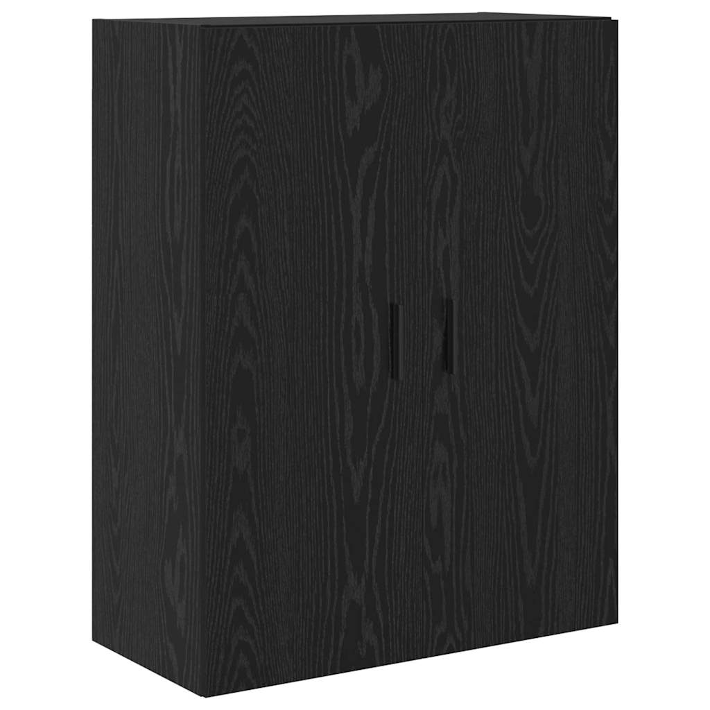 Highboard 69.5x34x180 cm Engineered Wood 3 Drawers Black oak