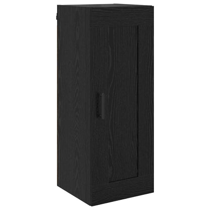 Highboard 34.5x34x180 cm Engineered Wood 3 Drawers Black oak
