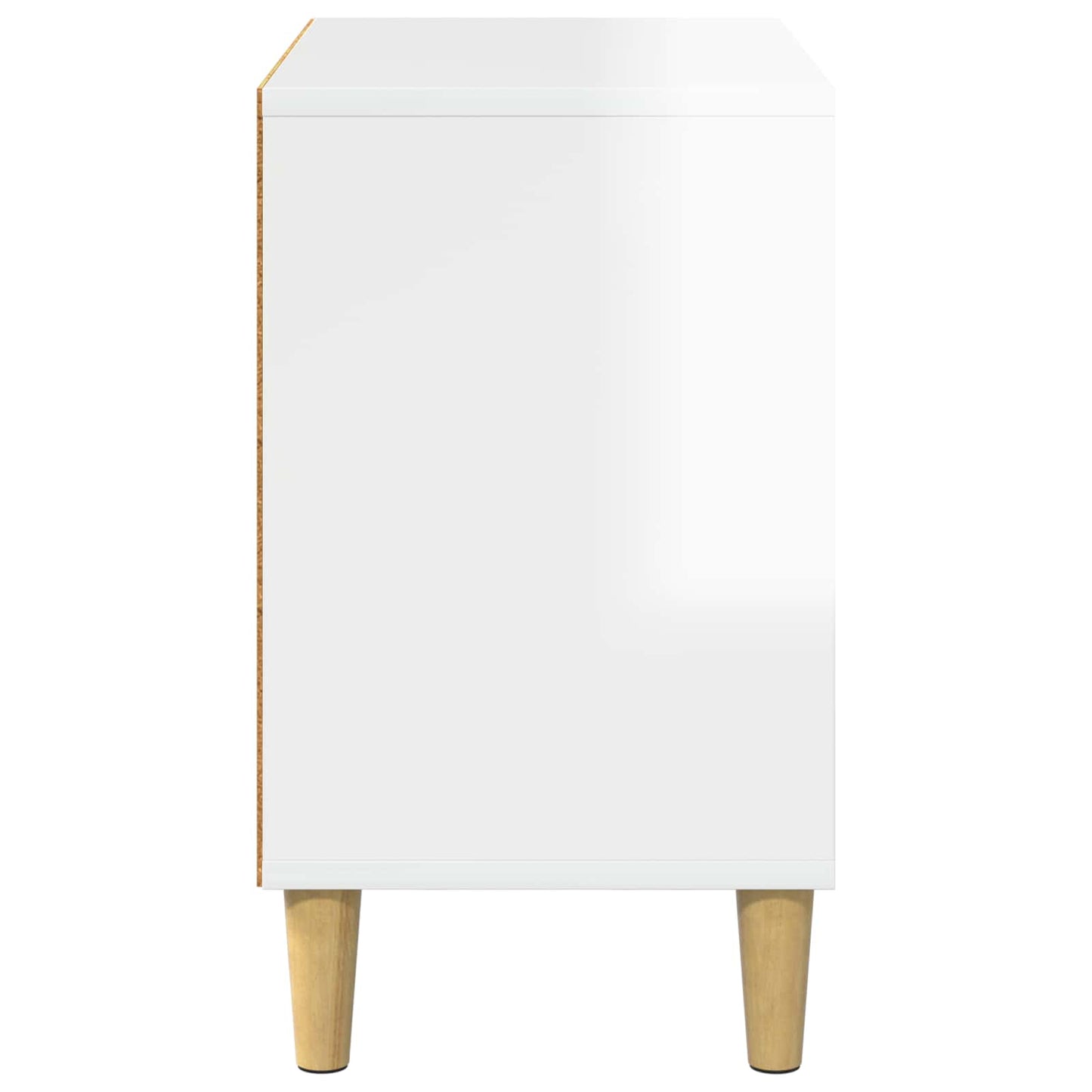vidaXL Cat House Gloss White 51 x 30 x 52 cm Engineered Wood 6