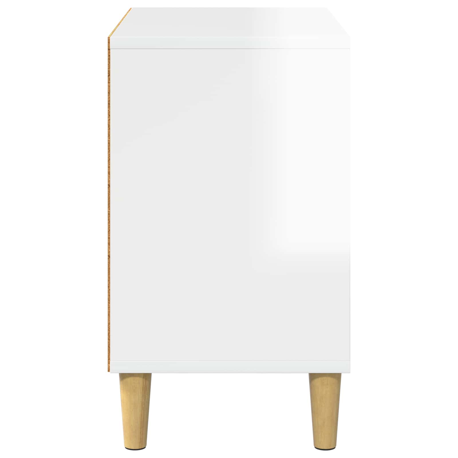 vidaXL Cat House Gloss White 51 x 30 x 52 cm Engineered Wood 6