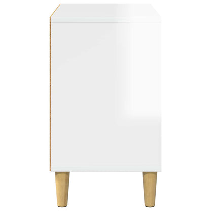 vidaXL Cat House Gloss White 51 x 30 x 52 cm Engineered Wood 6