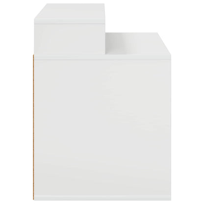 vidaXL Cat House Gloss White 42.5 x 40 x 53.5 cm Engineered Wood 6
