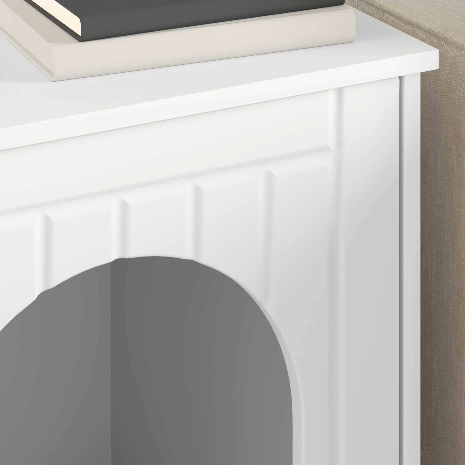 vidaXL Cat House White 53 x 52 x 62 cm Engineered Wood 4