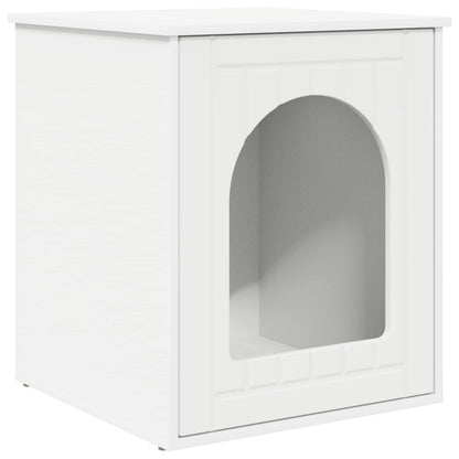 vidaXL Cat House White 53 x 52 x 62 cm Engineered Wood 2