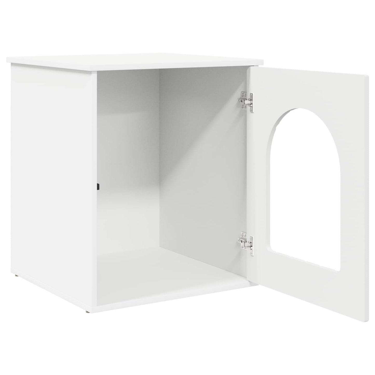 vidaXL Cat House White 53 x 52 x 62 cm Engineered Wood 5