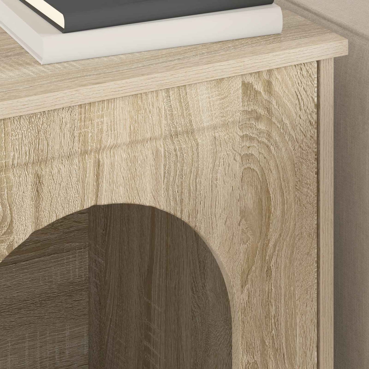 vidaXL Cat House Sonoma 53 x 52 x 62 cm Engineered Wood 4