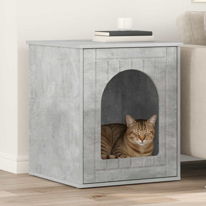 vidaXL Cat House Concerte 53 x 52 x 62 cm Engineered Wood 1