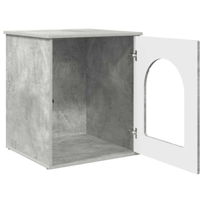vidaXL Cat House Concerte 53 x 52 x 62 cm Engineered Wood 5