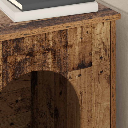 vidaXL Cat House Old Wood 53 x 52 x 62 cm Engineered Wood 4