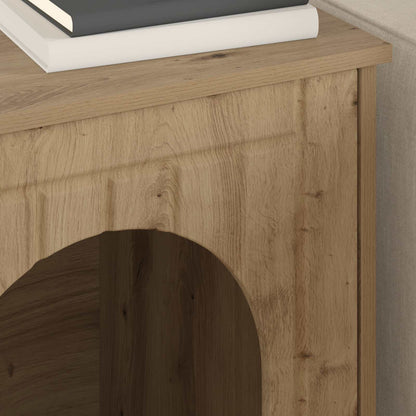 vidaXL Cat House Artisian Oak 53 x 52 x 62 cm Engineered Wood 4