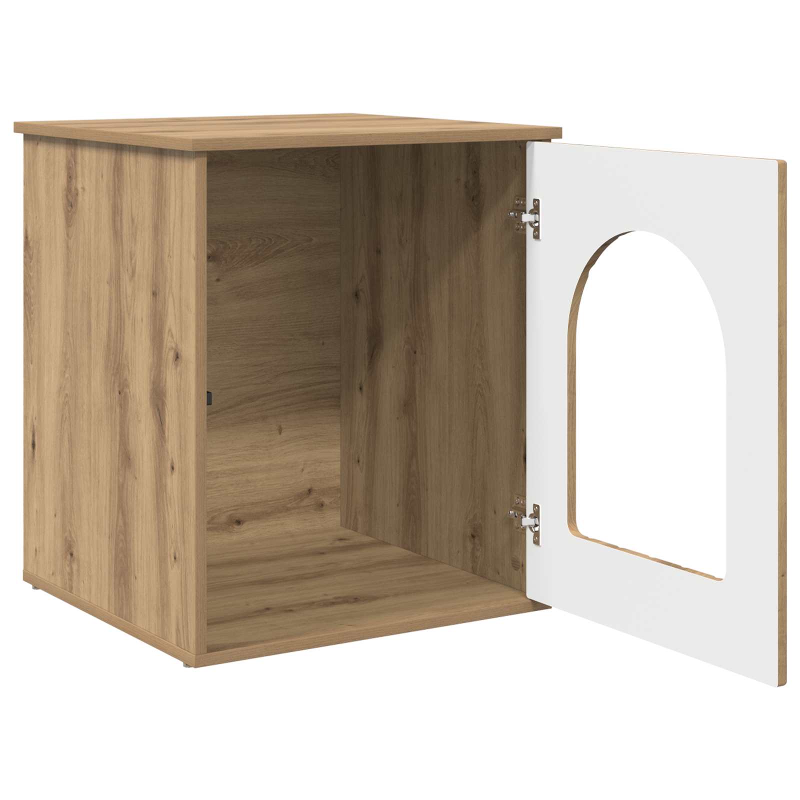 vidaXL Cat House Artisian Oak 53 x 52 x 62 cm Engineered Wood 5