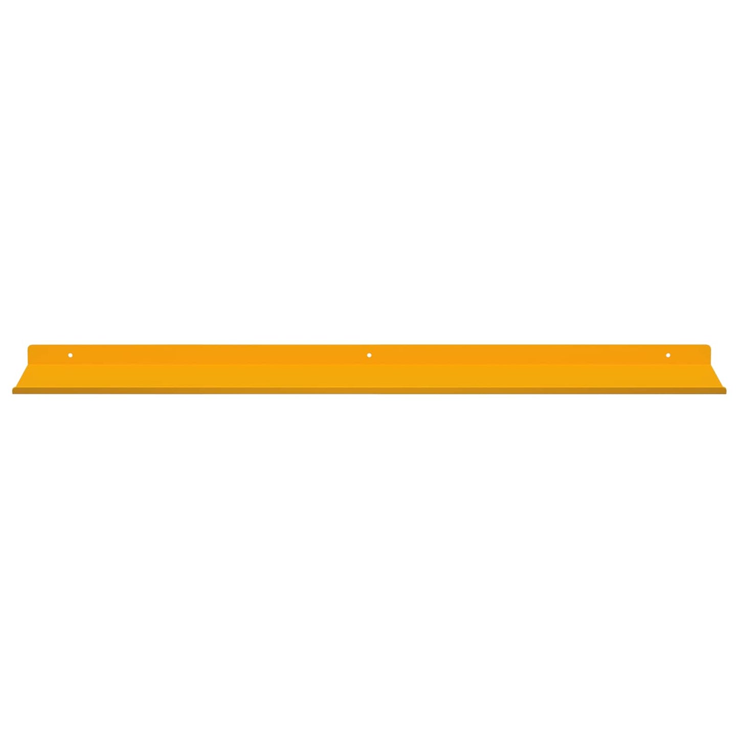 vidaXL Floating Shelf 4 pcs Mustard Yellow 100 x 18 x 2.5 cm Steel 5