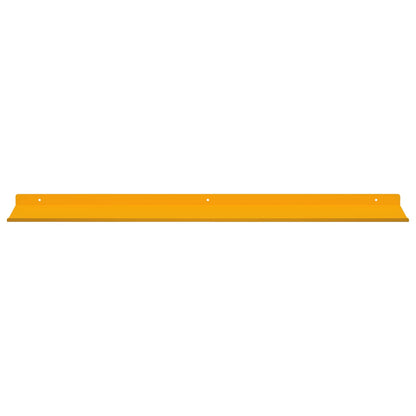 vidaXL Floating Shelf 4 pcs Mustard Yellow 100 x 18 x 2.5 cm Steel 5