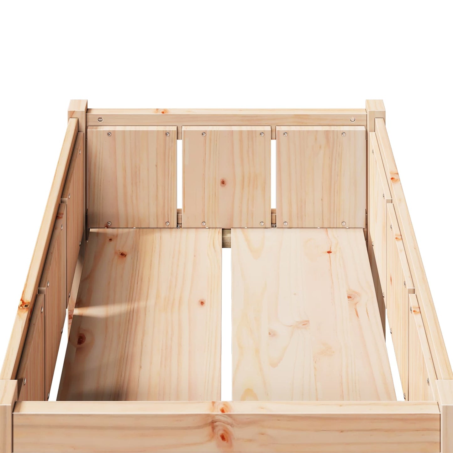 vidaXL Garden Planter Nature 70 x 70 x 70 cm Solid Pine Wood 5