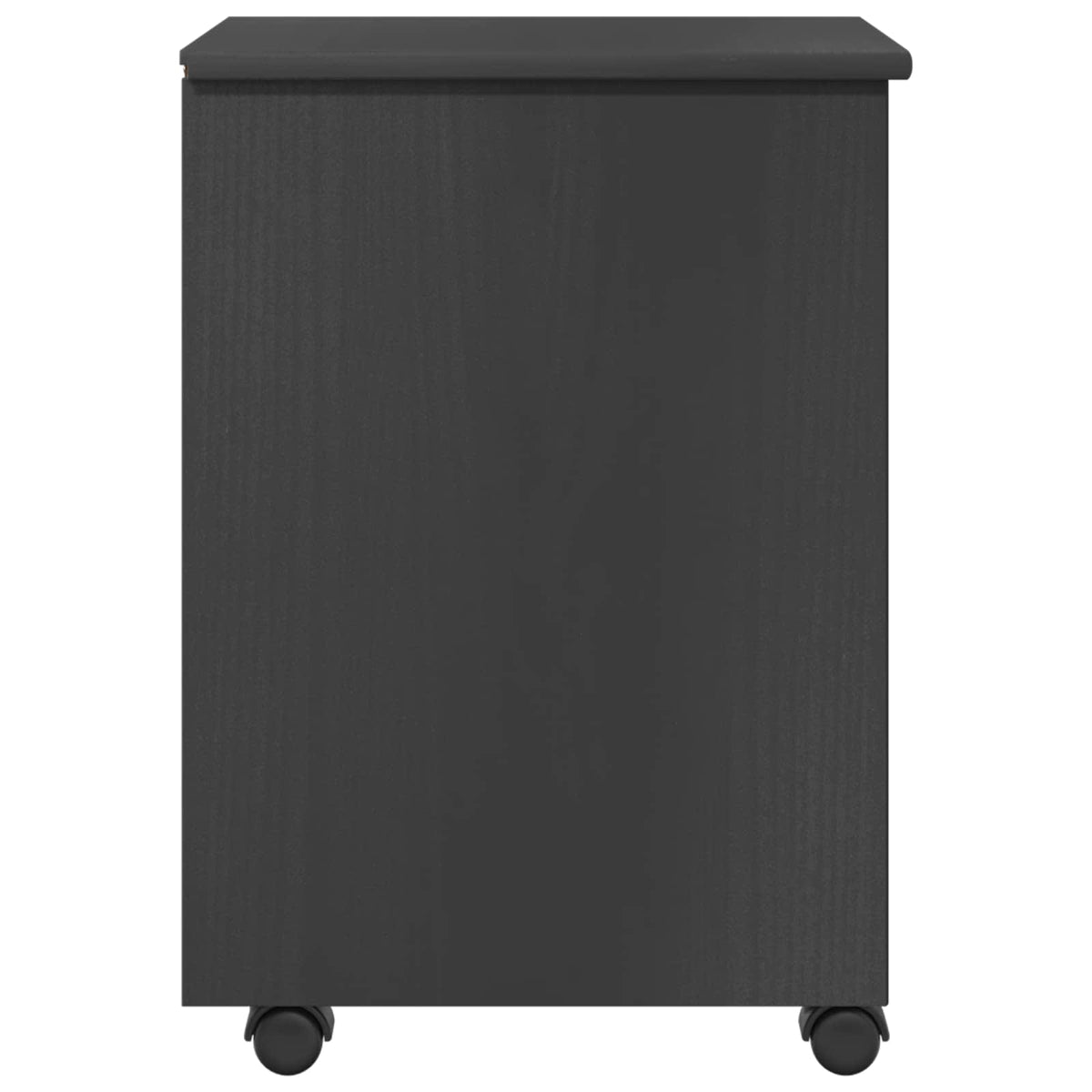 vidaXL Rolling Cabinet with Wheel Grey 34 x 39 x 56 cm Solid Pine Wood 6