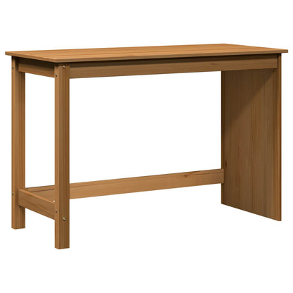 vidaXL Desk Honey Brown 112 x 50 x 75 cm Solid Pine Wood 2