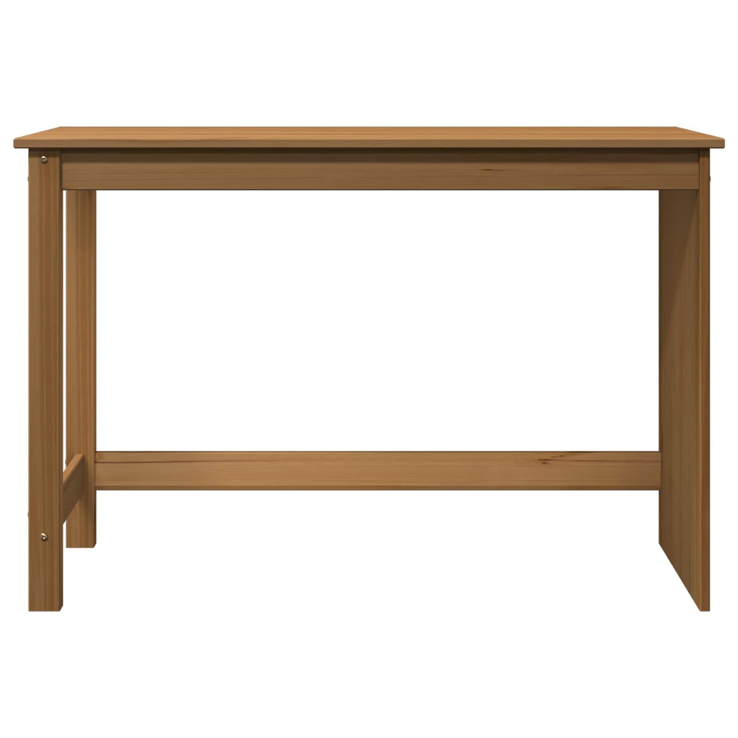 vidaXL Desk Honey Brown 112 x 50 x 75 cm Solid Pine Wood 4