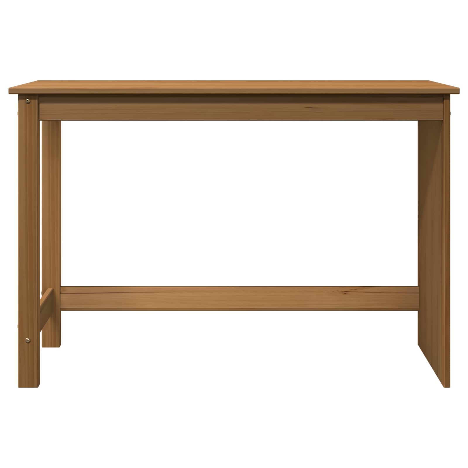 vidaXL Desk Honey Brown 112 x 50 x 75 cm Solid Pine Wood 4