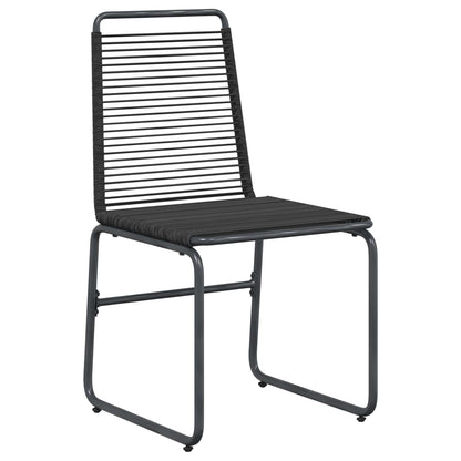 vidaXL Garden Chairs 2 pcs Black Rattan 3