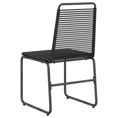 vidaXL Garden Chairs 2 pcs Black Rattan 6