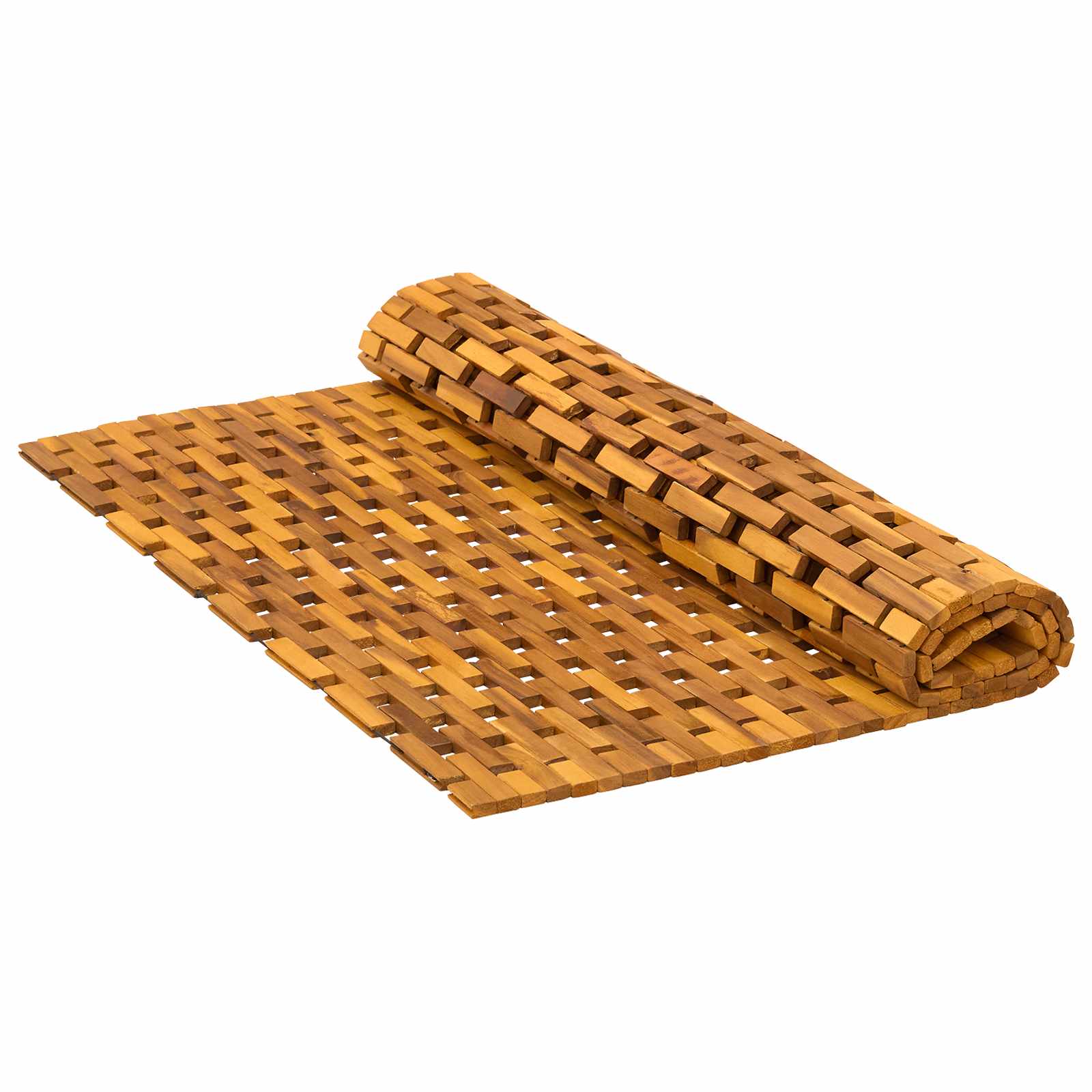 vidaXL Bath Mats Natural 95 x 140 cm Solid Acacia Wood 5