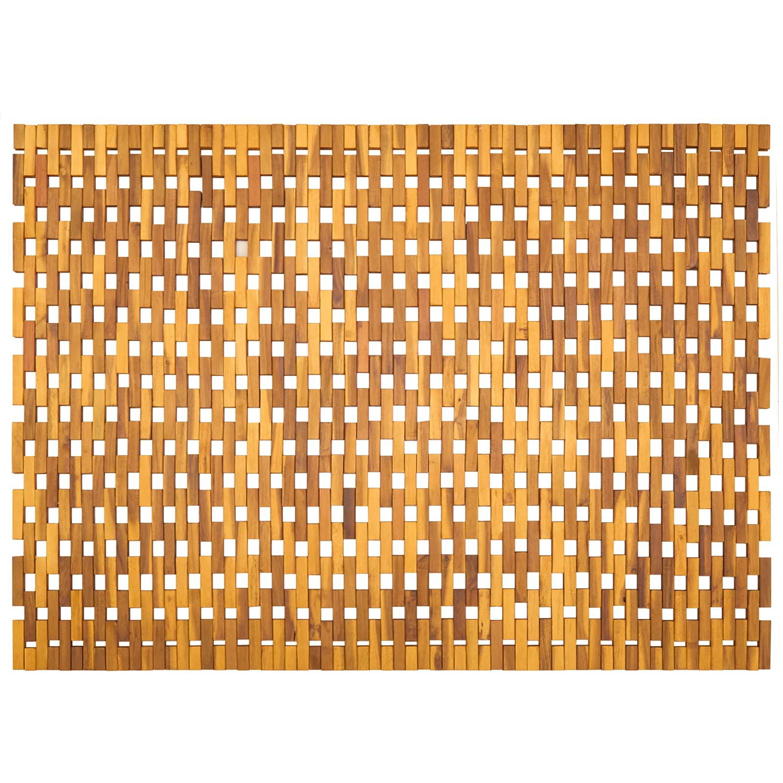 vidaXL Bath Mats Natural 95 x 140 cm Solid Acacia Wood 6