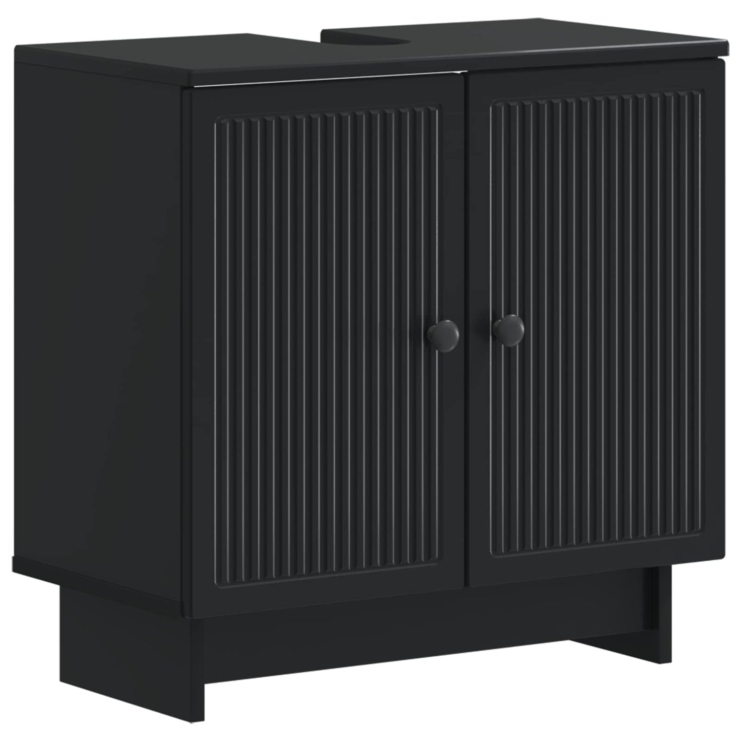 vidaXL Bathroom Sink Cabinet EDE Black 59.5 x 31.5x 59 cm 1