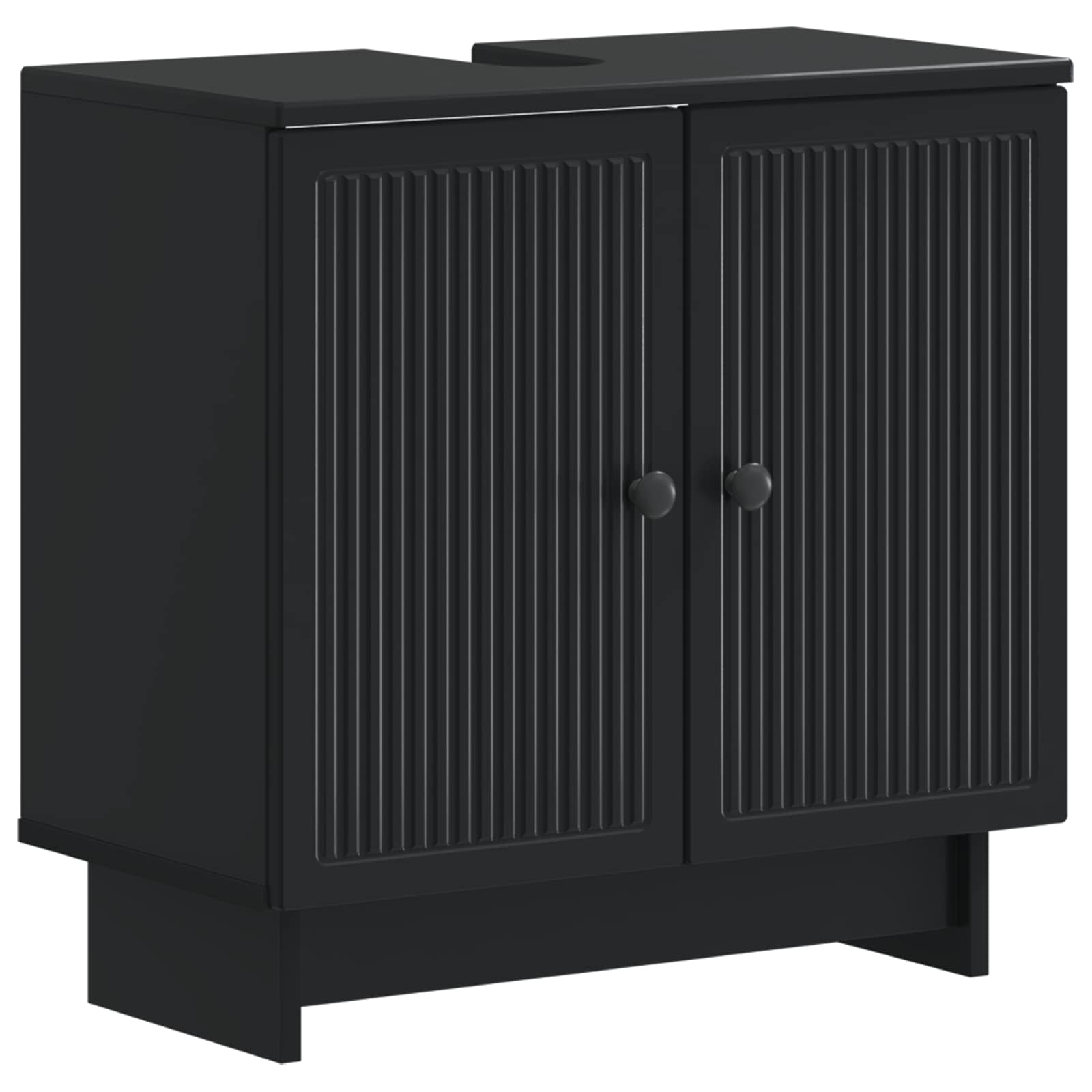 vidaXL Bathroom Sink Cabinet EDE Black 59.5 x 31.5x 59 cm 1
