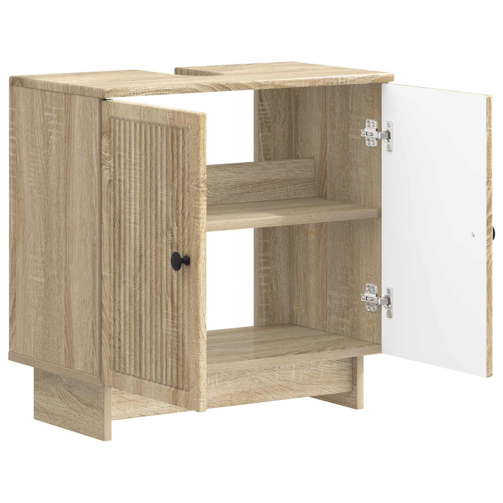 vidaXL Bathroom Sink Cabinet EDE Sonoma Oak 59.5 x 31.5x 59 cm 3