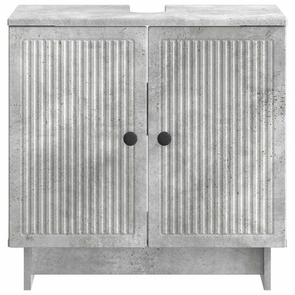 vidaXL Bathroom Sink Cabinet EDE Concrete Grey 59.5 x 31.5x 59 cm 3