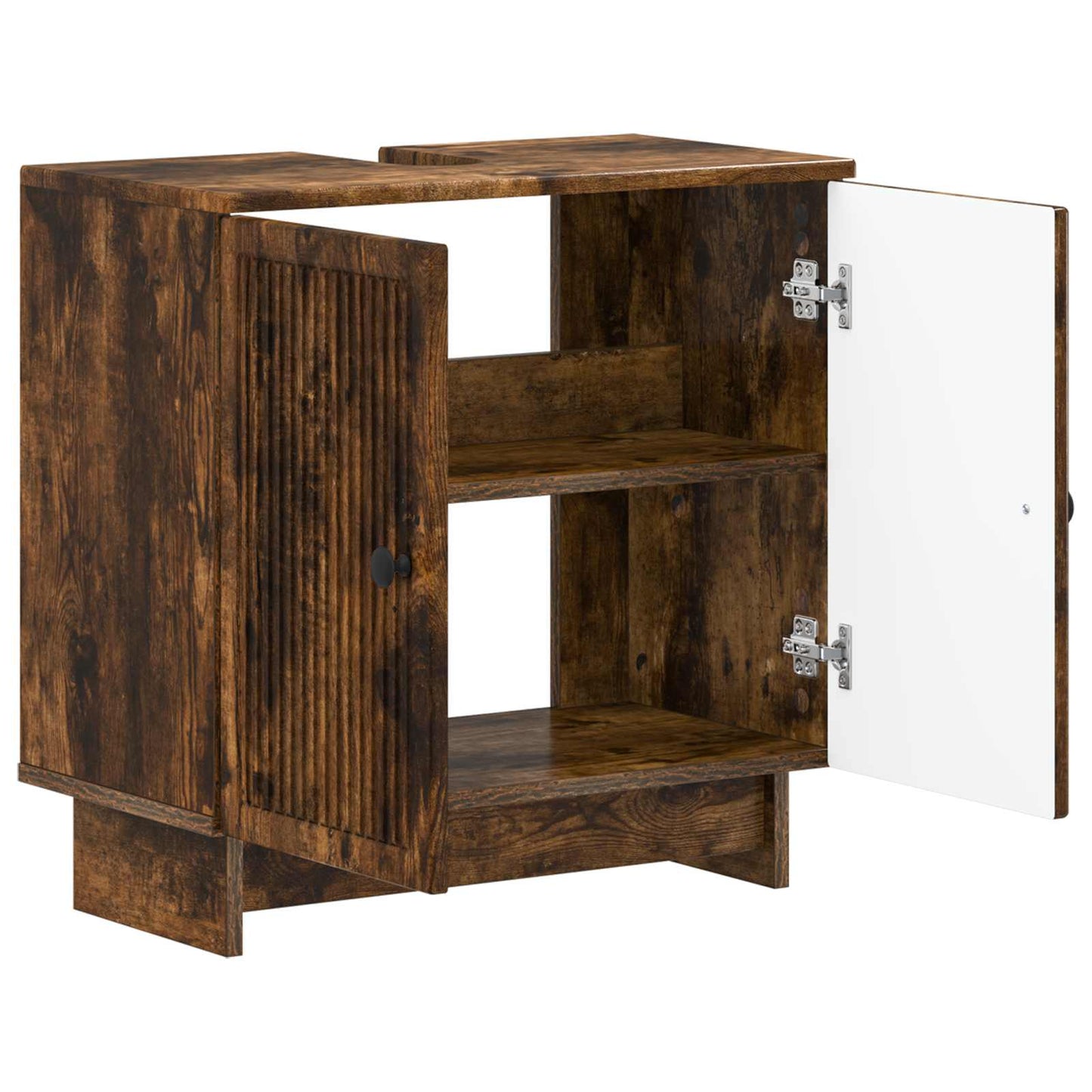vidaXL Bathroom Sink Cabinet EDE Smoked Oak 59.5 x 31.5x 59 cm 2