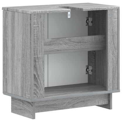 vidaXL Bathroom Sink Cabinet EDE Grey Sonoma 59.5 x 31.5x 59 cm 5