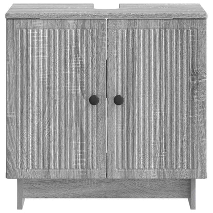 vidaXL Bathroom Sink Cabinet EDE Grey Sonoma 59.5 x 31.5x 59 cm 3