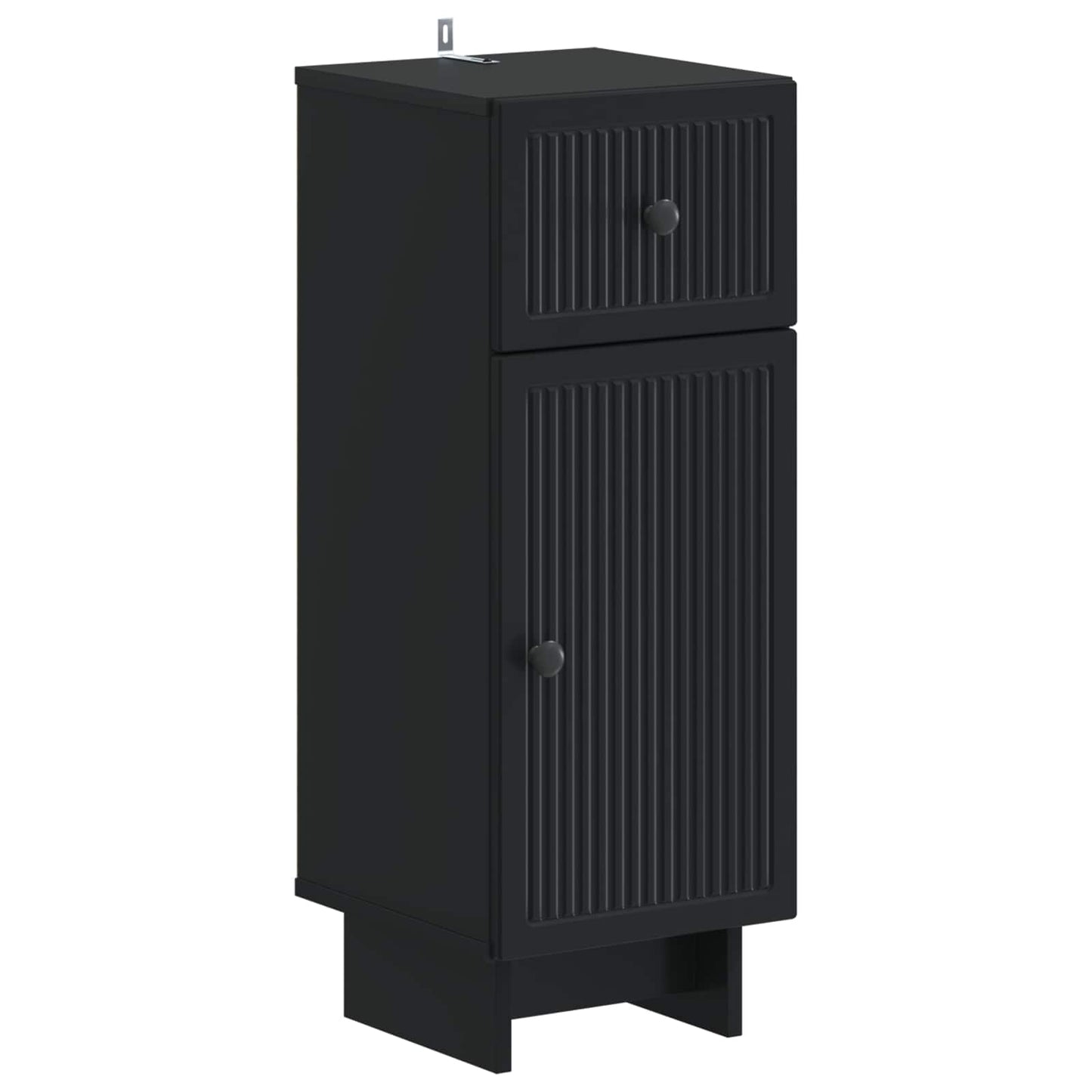 vidaXL Bathroom Storage Cainet EDE Black 30 x 31 x 80 cm 2