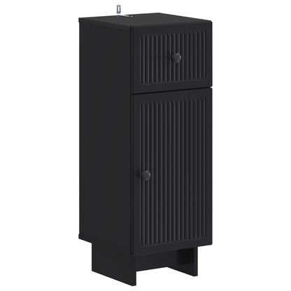 vidaXL Bathroom Storage Cainet EDE Black 30 x 31 x 80 cm 2