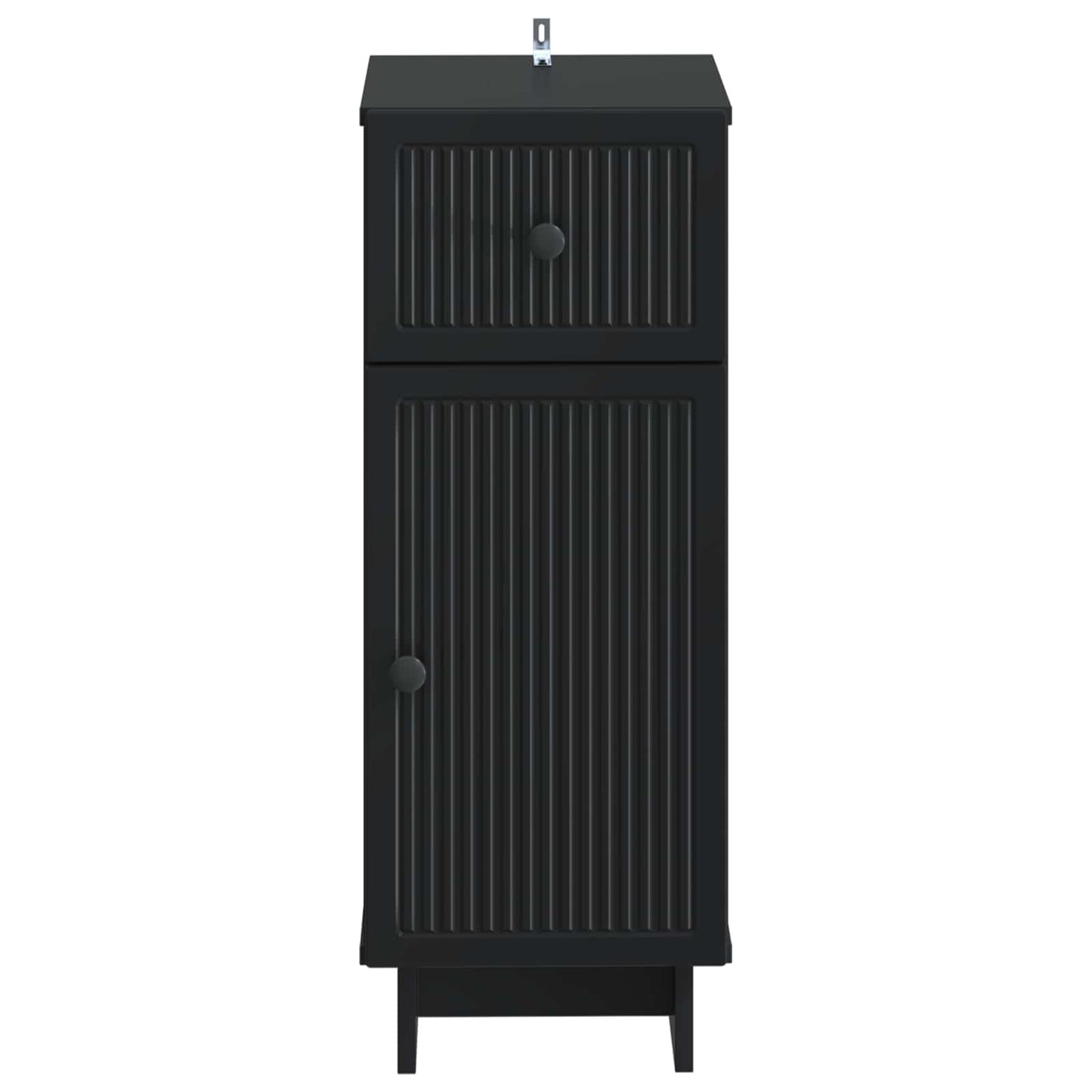 vidaXL Bathroom Storage Cainet EDE Black 30 x 31 x 80 cm 4