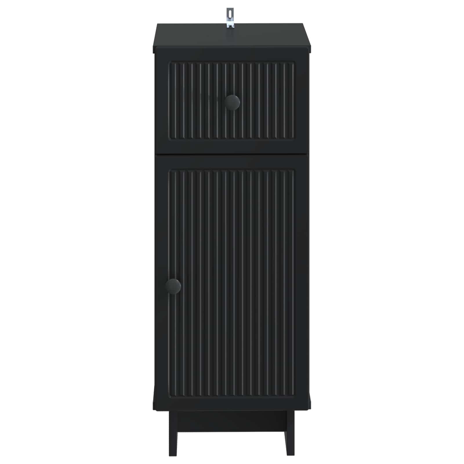 vidaXL Bathroom Storage Cainet EDE Black 30 x 31 x 80 cm 4