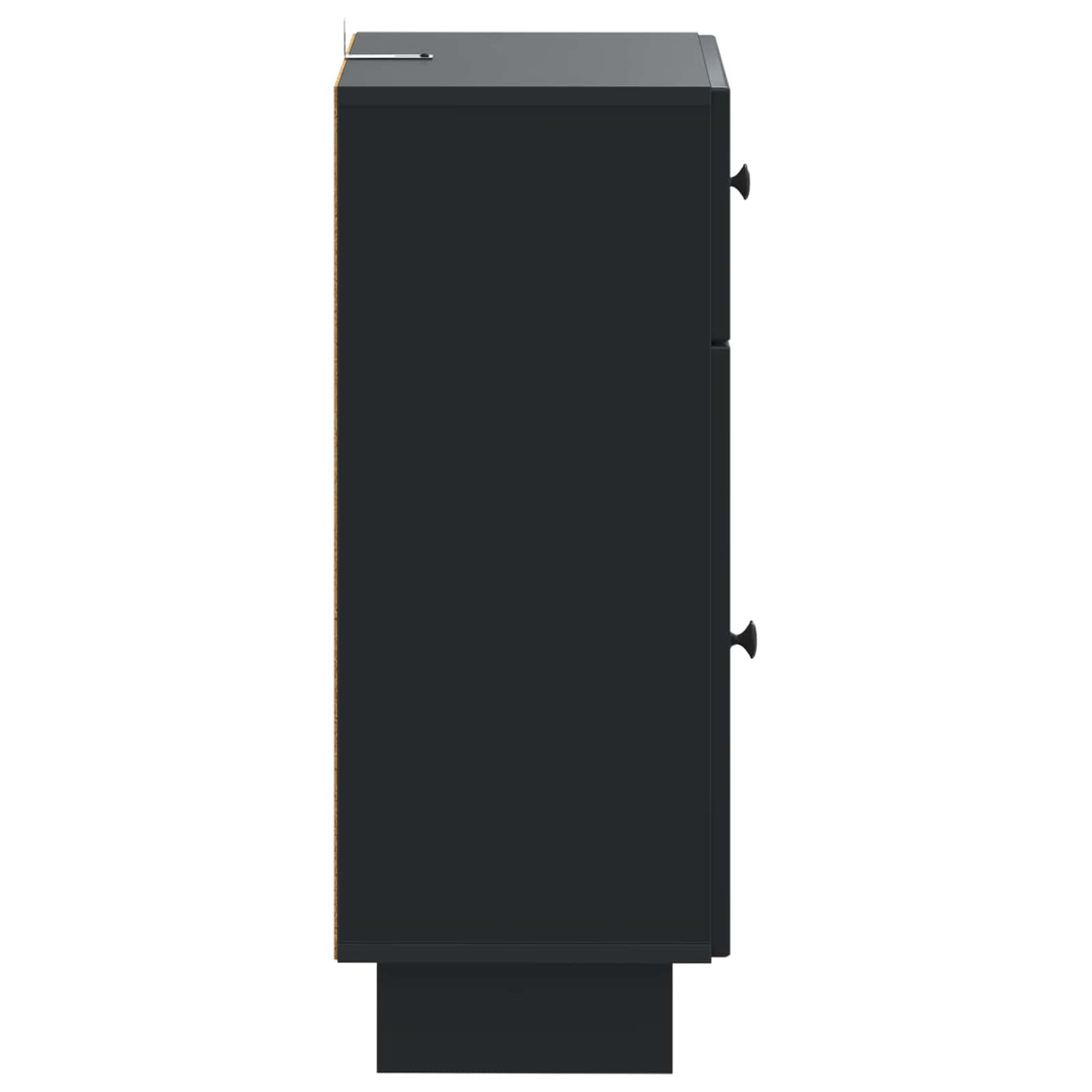 vidaXL Bathroom Storage Cainet EDE Black 30 x 31 x 80 cm 5