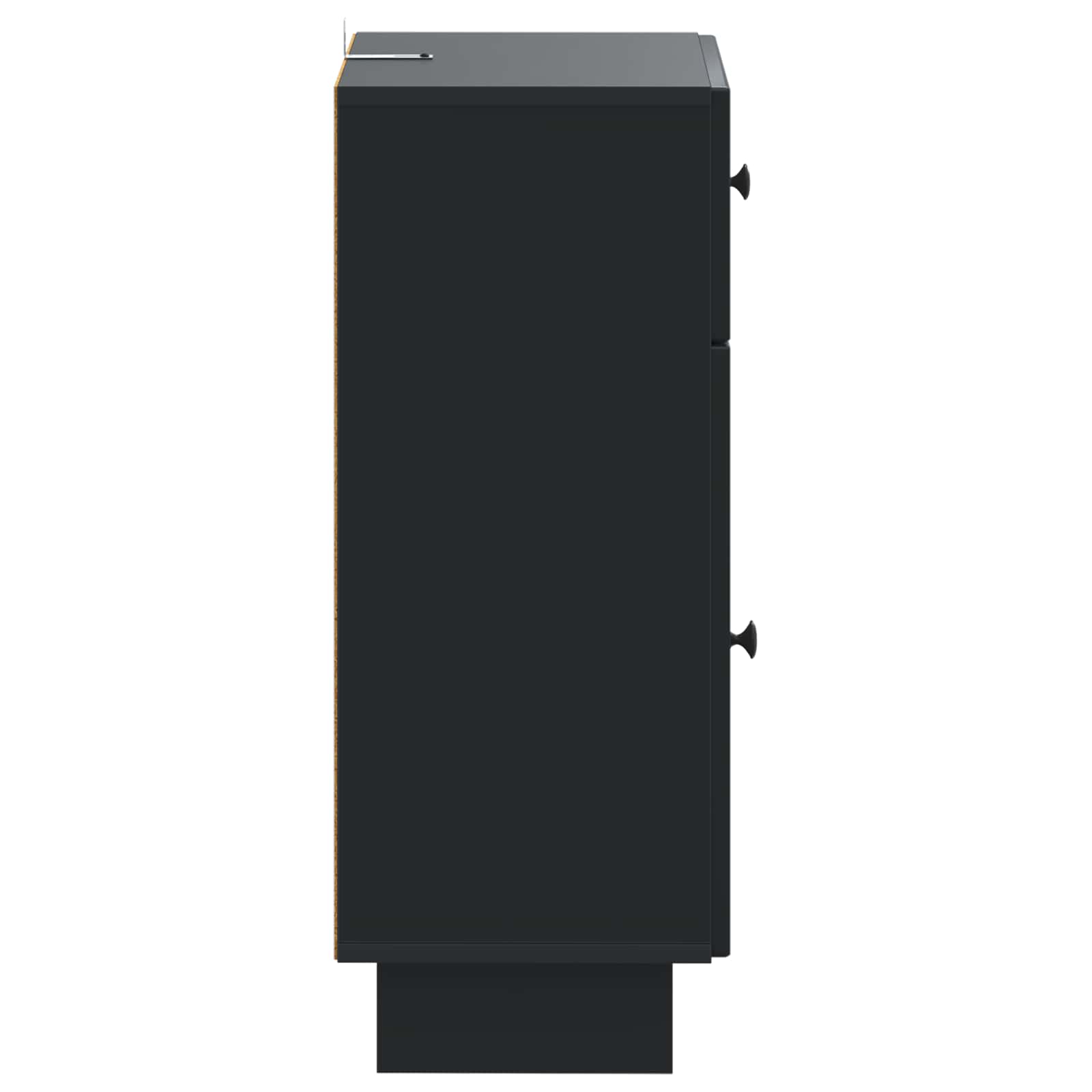 vidaXL Bathroom Storage Cainet EDE Black 30 x 31 x 80 cm 5