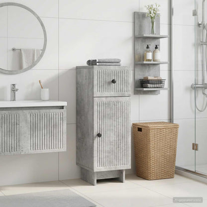 vidaXL Bathroom Storage Cainet EDE Concrete Grey 30 x 31 x 80 cm 1